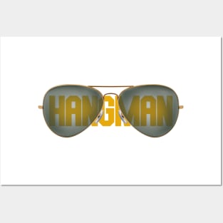 hangman glasses Posters and Art